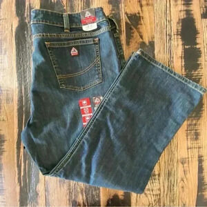 Bulwark FR Cat2 Curvy Fit Jean with Stretch Women’s Plus Size 28 Inseam 30”